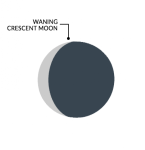 月亮阶段徘徊新月
